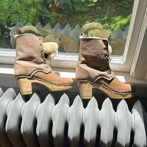 No. 6 aviator lace up boots size 40